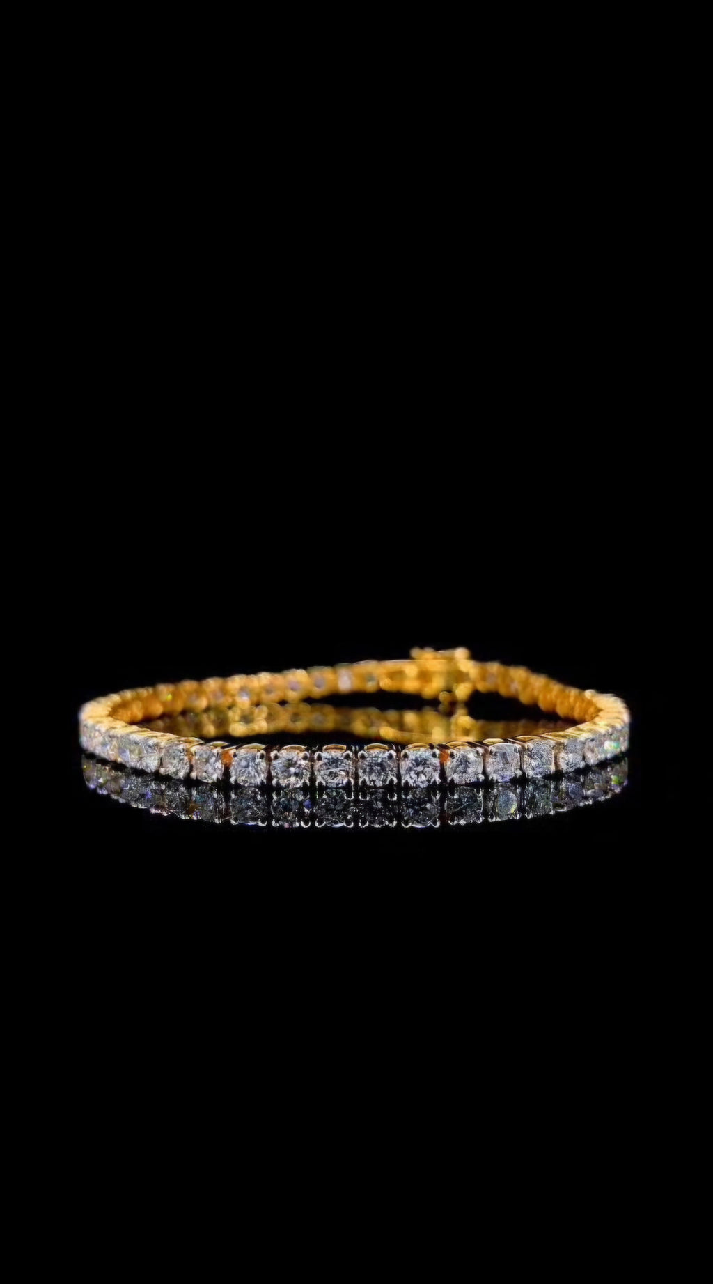 💎14K Gold Diamond Tennis Bracelet
