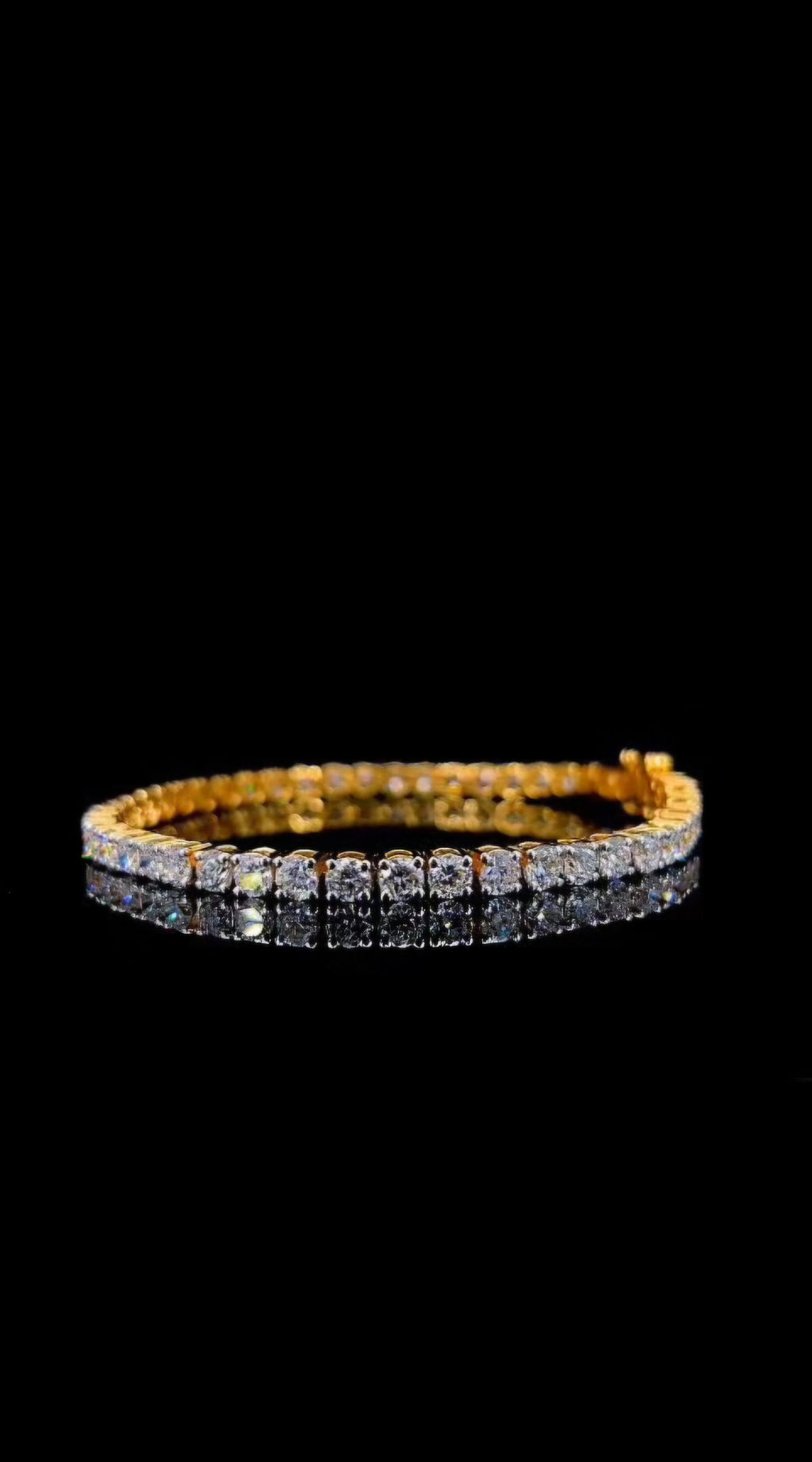 💎14K Gold Diamond Tennis Bracelet
