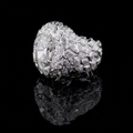 💎7.01ct Oval‑Cut Diamond Ring — 14K Gold with 17.54ct Side Diamonds