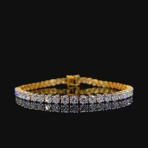 💎14K Gold Diamond Tennis Bracelet